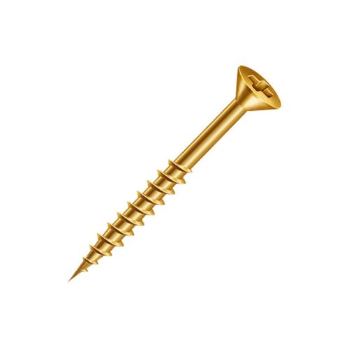 Parafuso Chipboard Ciser CH Philips 4,5x60mm Rosca Parcial Bicromatizado 300 Un