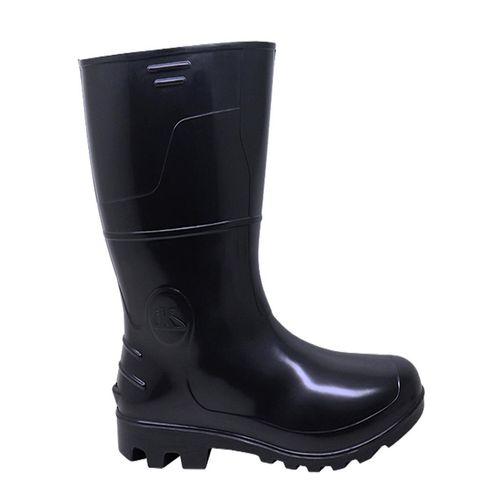 Bota PVC Kadesh Cano Médio com Forro Preta N.40