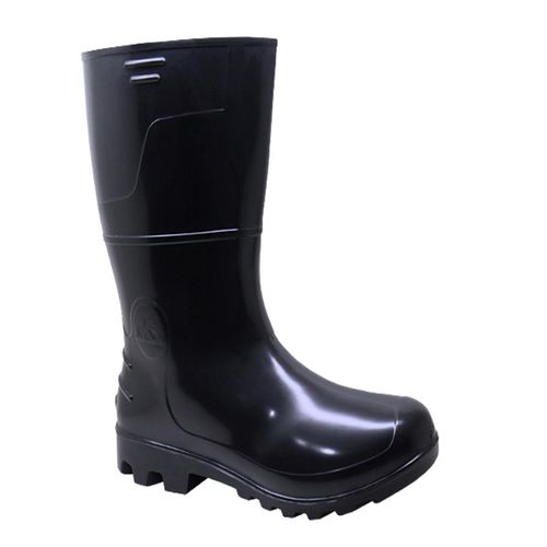 Bota PVC Kadesh Cano Médio com Forro Preta N.42