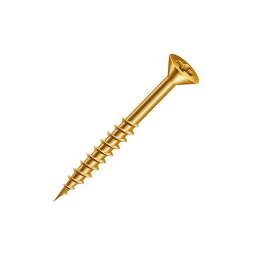 Parafuso Chipboard Ciser CH Philips 6,0x80mm Rosca Parcial Bicromatizado 100 Un