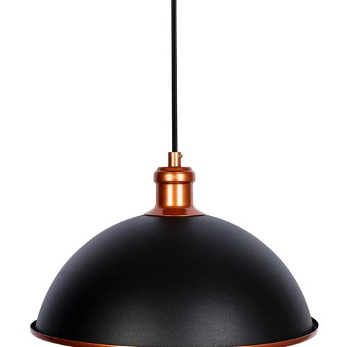 Pendente Alumínio Neo Iluminação Moon Preto e Cobre 1xE27 120W