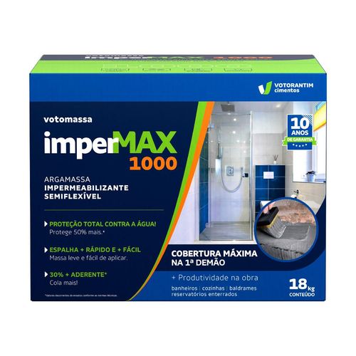 Argamassa Polimérica 18Kg Impermax 1000 8021580 Votomassa