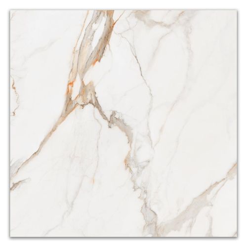 Porcelanato "A" Incepa Calacatta Oro Lamina Polido Retificado 119,5x119,5