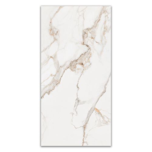 Porcelanato "A" Incepa Calacatta Oro Polido Retificado 59,5x119,5