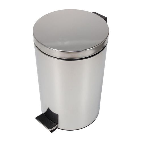 Lixeira Inox Uttil Redonda Pedal 3L