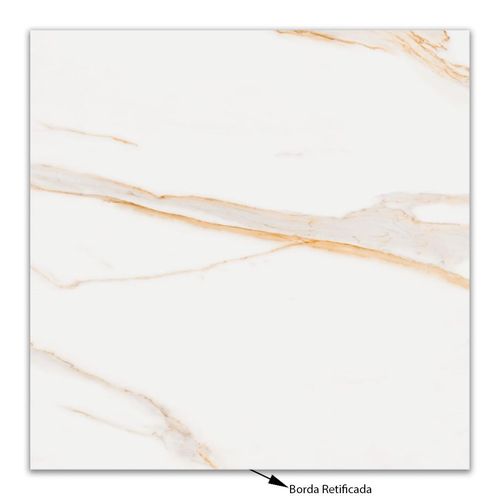Porcelanato Ceusa Calacata Royal Wh Nat "A" 120x120 Retificado