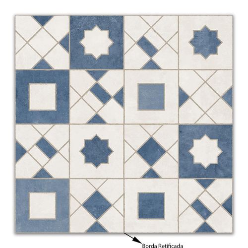 Porcelanato Ceusa Ladrilho Marroquino Bl Nat "A" 58,4x58,4 Retificado