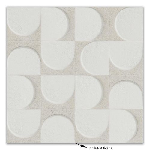 Revestimento Ceusa Lapa Wh Matte Ret "A" 58,4x58,4