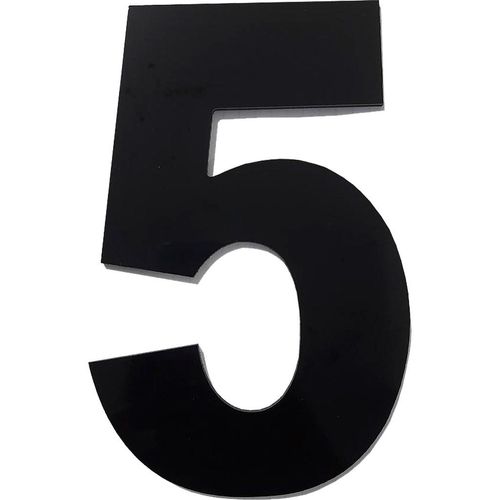 Número ACM Numeral Preto 5 685-5 185mm