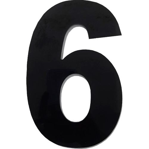 Número ACM Numeral Preto 6 685-6 185mm