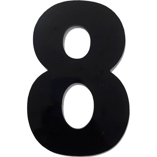Número ACM Numeral Preto 8 685-8 185mm