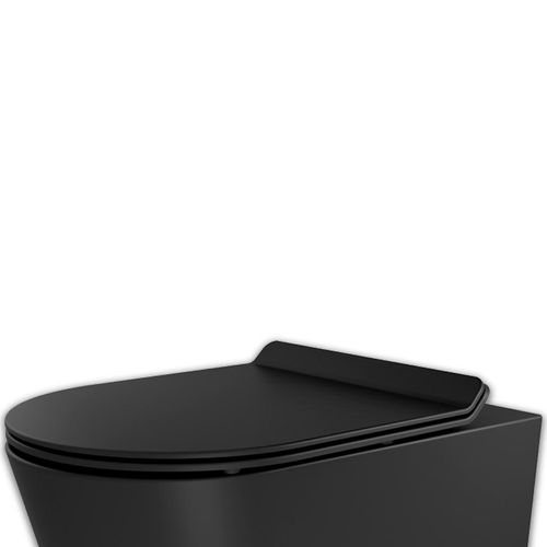 Kit Liss Bacia Convencional Completo Black Matte 12009746119 Docol