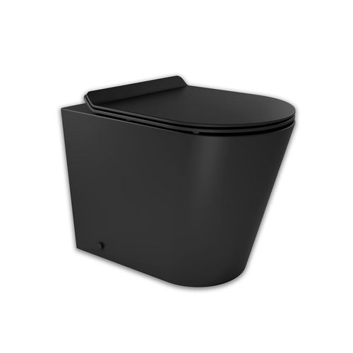 Kit Liss Bacia Convencional Completo Black Matte 12009746119 Docol