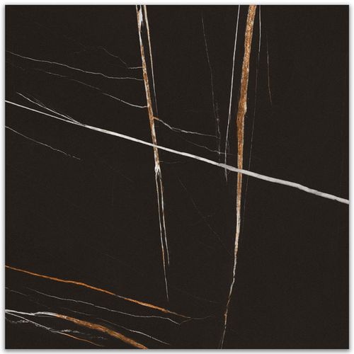 Cerâmica Megalume Black Supreme Polido Retificado "A" 75x75
