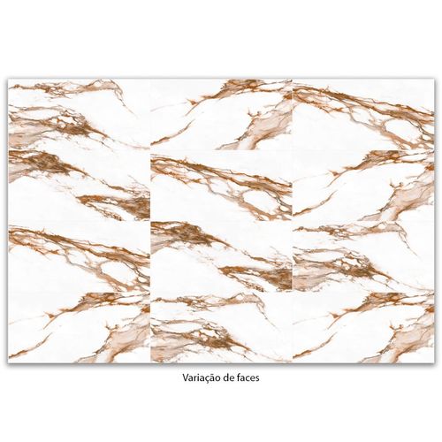 Porcelanato Polido Helena Raizes "A" 62x121cm Retificado