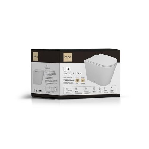 Kit Bacia Convencional Completo LK Total Clean Branco KP.8810.17 Deca