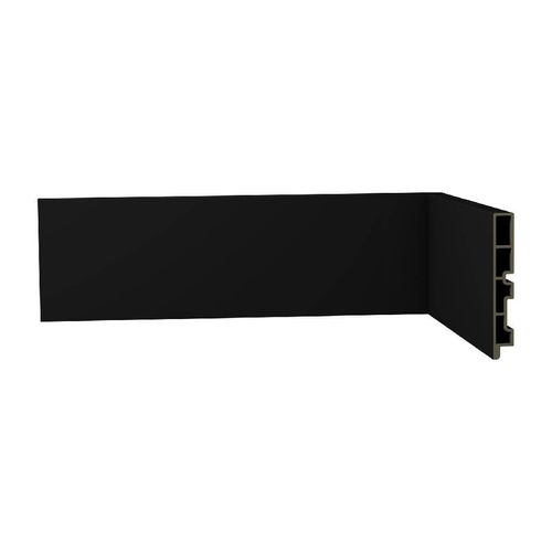 Rodapé 1,5x10,5x240cm Liso Laca Preto R10 0110.0201 Ecovale