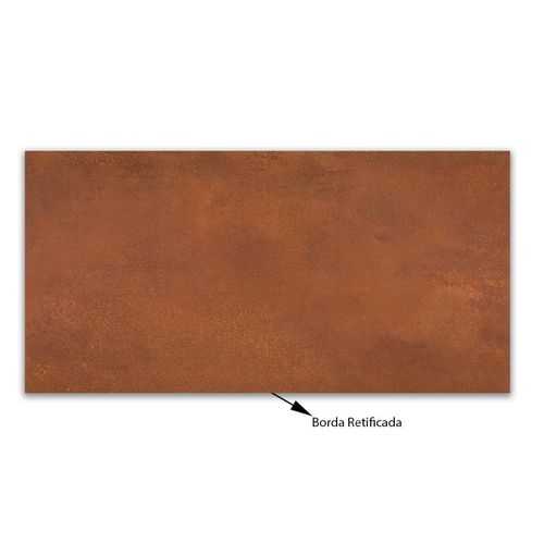Porcelanato Acetinado Eliane Cais Ferrugem 3D "A" 60x120cm Retificado