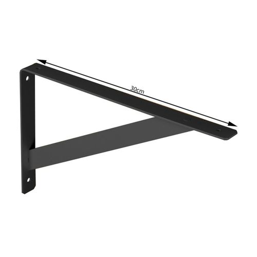 Suporte para Prateleira Prat-K Preto (Mao Francesa Reforç Leve) 30cm