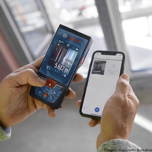 Trena a Laser Bosch GLM 100-25 C alcance 100m com Bluetooth