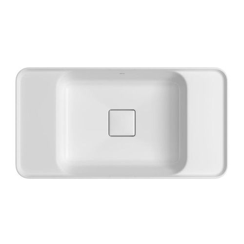 Cuba de Sobrepor Deca Retangular com Mesa  Branco 62cm