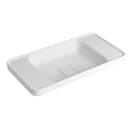 Cuba de Sobrepor Deca Retangular com Mesa  Branco 62cm