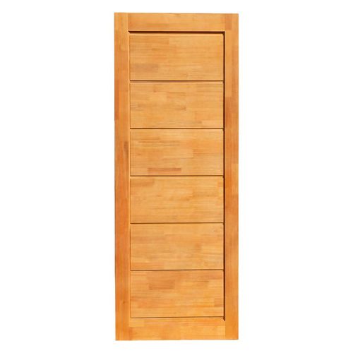 Porta Reck Finger Tingida Cor Mogno 80x210cm BB022