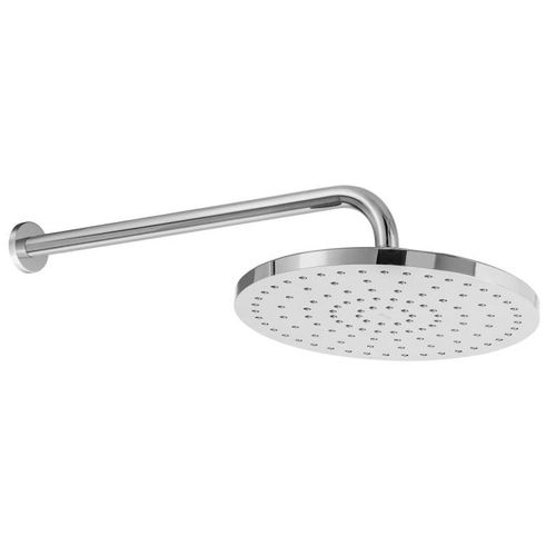 Chuveiro com Braço Parede Roca Redondo 250mm Rainsense Cromado