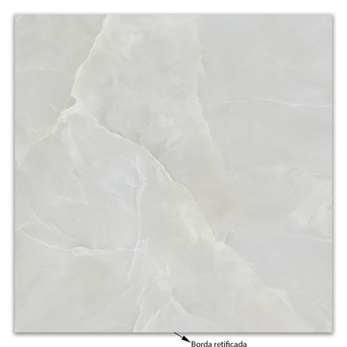 Porcelanato Delta Onyx Blanc-120 Polido "A" 120x120 Retificado