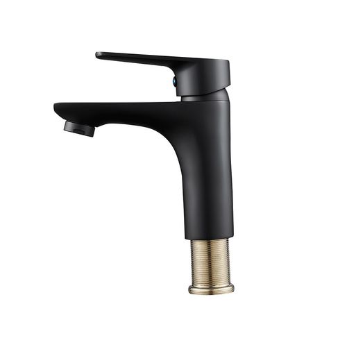 Misturador Monocomando Aqqua para Lavatório Luna Preto Fosco