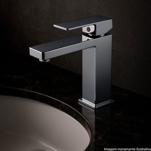 Misturador Monocomando Aqqua para Lavatório Mezon Cromado