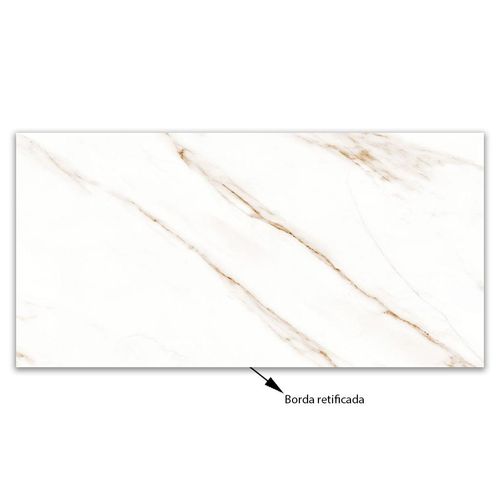 Porcelanato Delta Raggi Oro-r60 Polido "A" 60x120 Retificado