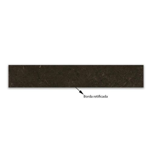 Porcelanato Elizabeth Morro Preto Acetinado "A" 19,7x120 Retificado