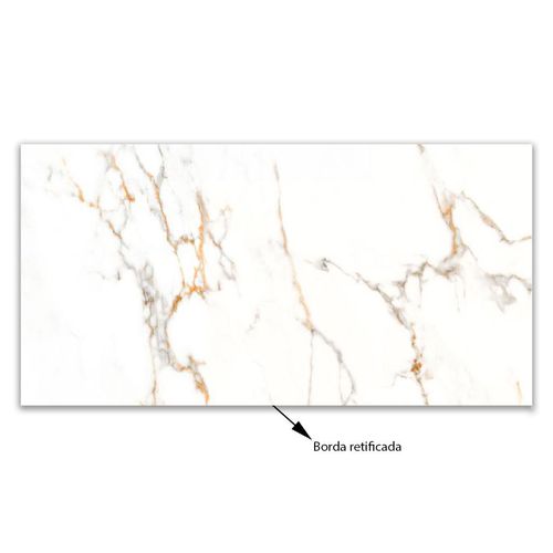 Porcelanato "A" 60x119 Calacata Oro Polido Retificado Calacata Oro PL 60x119 Gaudi