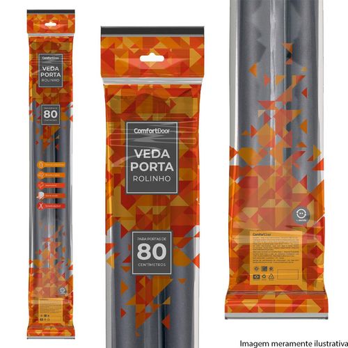 Veda Porta Rolinho ComfortDoor Preto 80cm