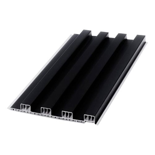 Painel Ripado PVC 20x400cm Slim Interno Preto 1600 Macheto