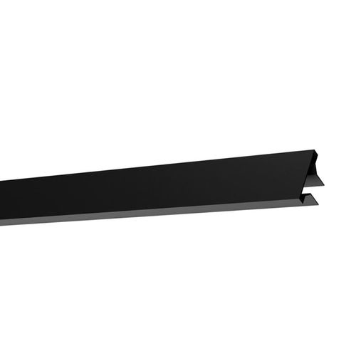 Perfil de Sobrepor Luminatti Trik Para Fita LED Luz Indireta 3M Preto