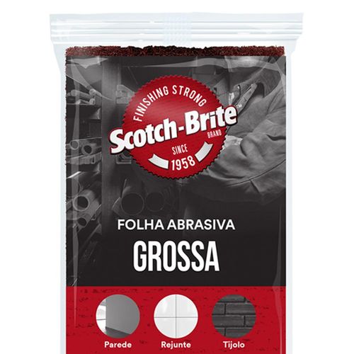 Folha Abrasiva 110x225mm Scotch-Brite Grossa HC000633657 3M