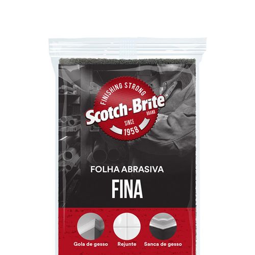 Folha Abrasiva 110x225mm Scotch-Brite Fina HC000633673 3M