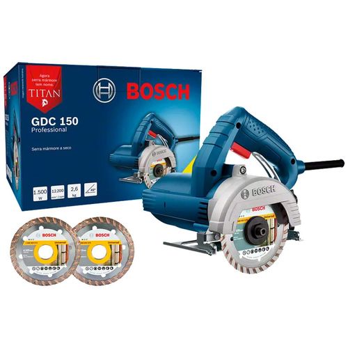 Serra Mármore 1500w Profissional GDC150-BR 127V com Maleta e 2 Discos 06015486A3-000 Bosch