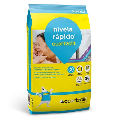 Argamassa Quartzolit Nivela Rápido 20kg