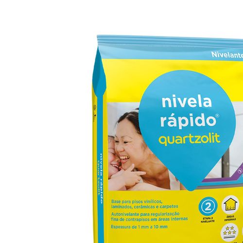 Argamassa Quartzolit Nivela Rápido 20kg