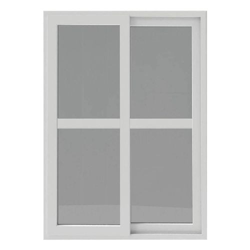 Porta de Correr PVC Multilit Cremona 6mm 2 Folhas Branco 215x160x7,5cm