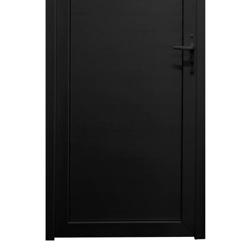 Kit Porta de PVC Multilit Externa Preto Esquerda 210x80x6cm