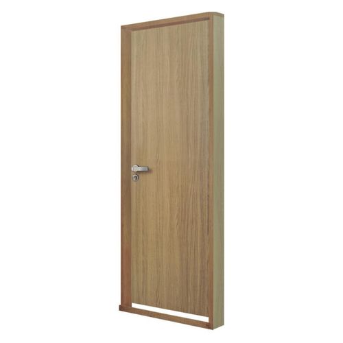 Kit Porta de Melamínico MGM para Drywall com Batente Regulável Lisa Carvalho Alfa Direita 64x215x7cm