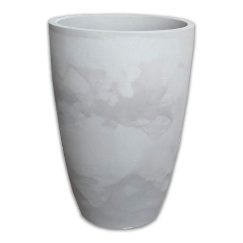 Vaso Liso Japi Cônico Cimento Queimado 38cm