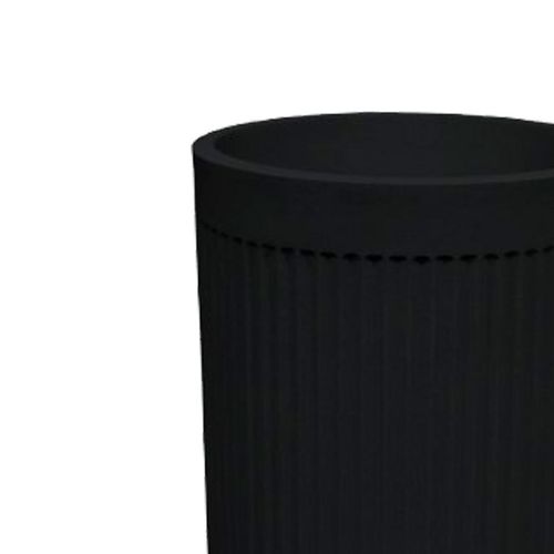 Vaso Cilíndrico Japi  Atenas Chumbo 44cm