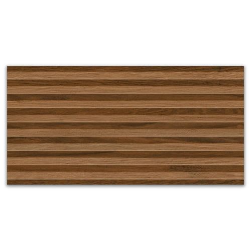 Revestimento Ripado Megalume Canela Relevo "A" 45x90 Retificado