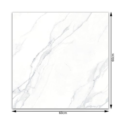Cerâmica Lume Calacata Bianco Retificado "A" 60x60cm