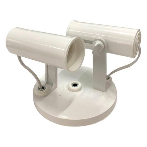 Spot de Sobrepor em Termoplástico M.A. Luz Popular Branco 501/2-BR 2xE27